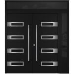 Nova Inox S4 Black Modern Exterior Double Door