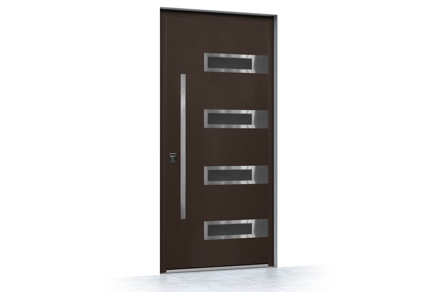 Nova Inox S4 Brown Modern Exterior Door