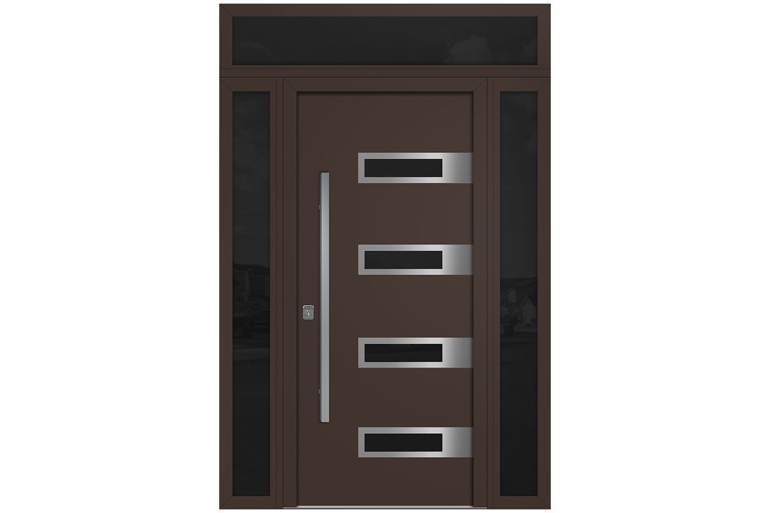 Nova Inox S4 Brown Modern Exterior Door