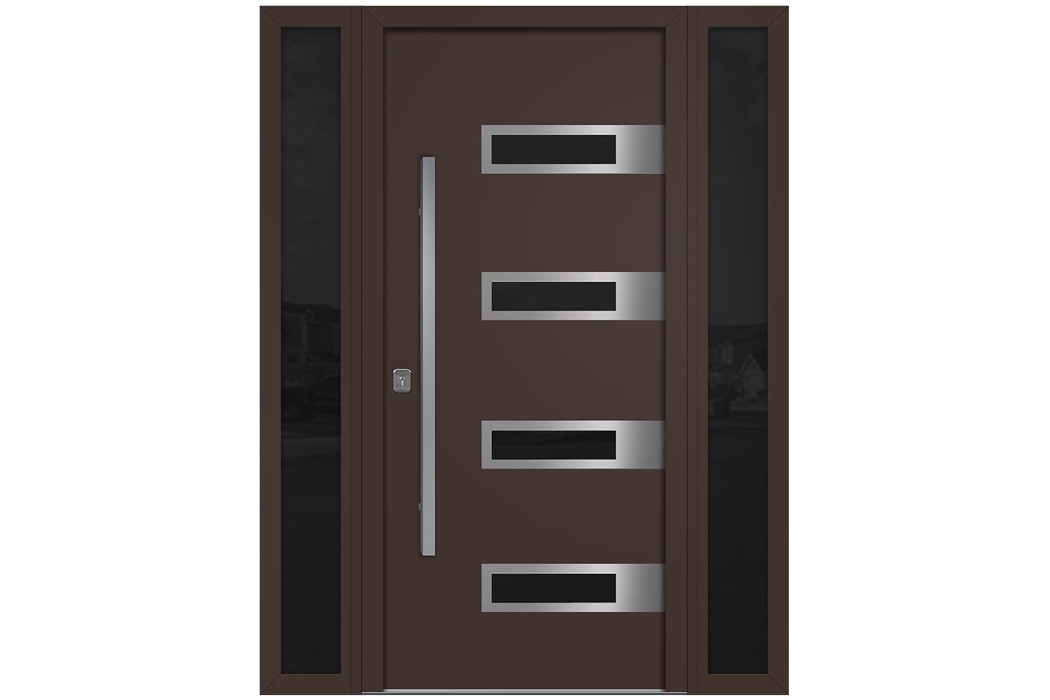 Nova Inox S4 Brown Modern Exterior Door