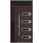 Nova Inox S4 Brown Modern Exterior Door