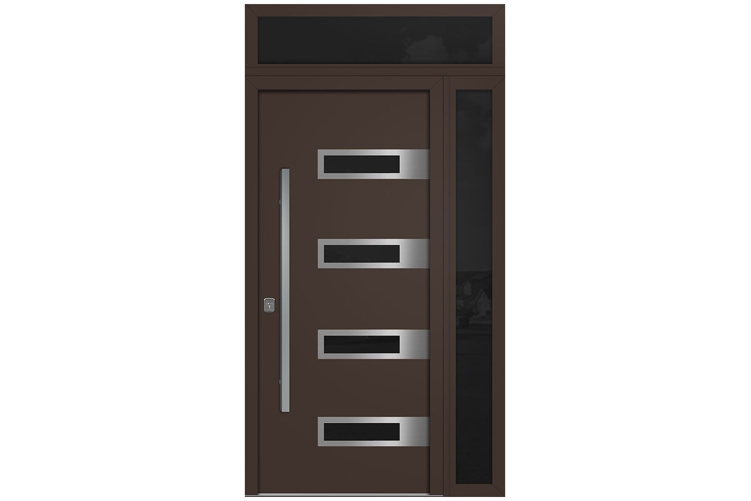 Nova Inox S4 Brown Modern Exterior Door