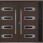 Nova Inox S4 Brown Modern Exterior Double Door