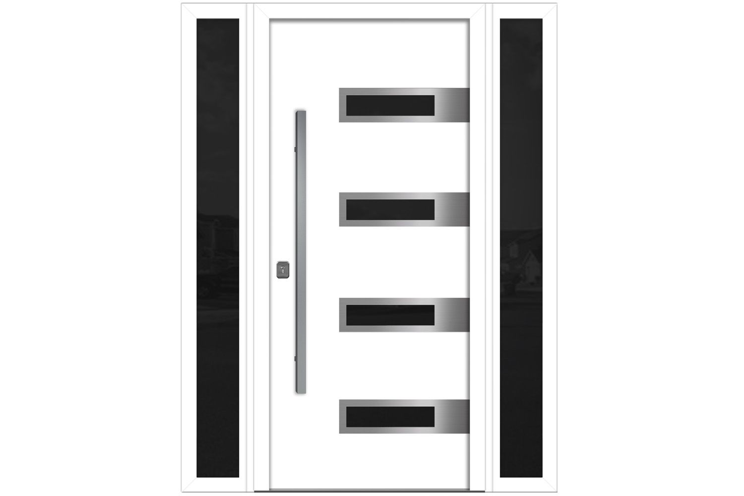 Nova Inox S4 White Modern Exterior Door