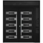 Nova Inox S5 Black Modern Exterior Double Door