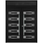 Nova Inox S5 Black Modern Exterior Double Door