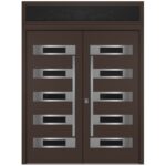 Nova Inox S5 Brown Modern Exterior Double Door