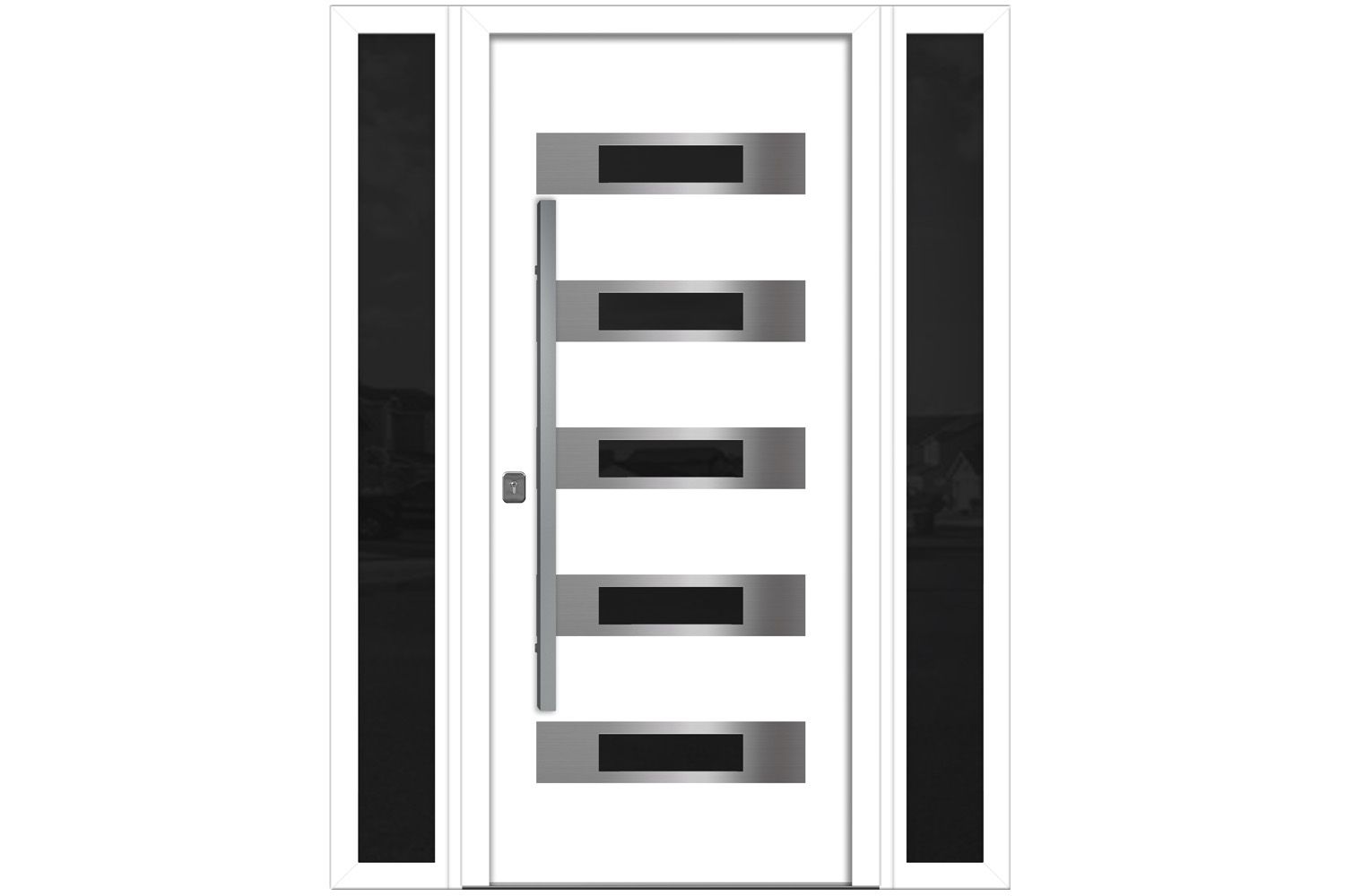 Nova Inox S5 White Modern Exterior Door