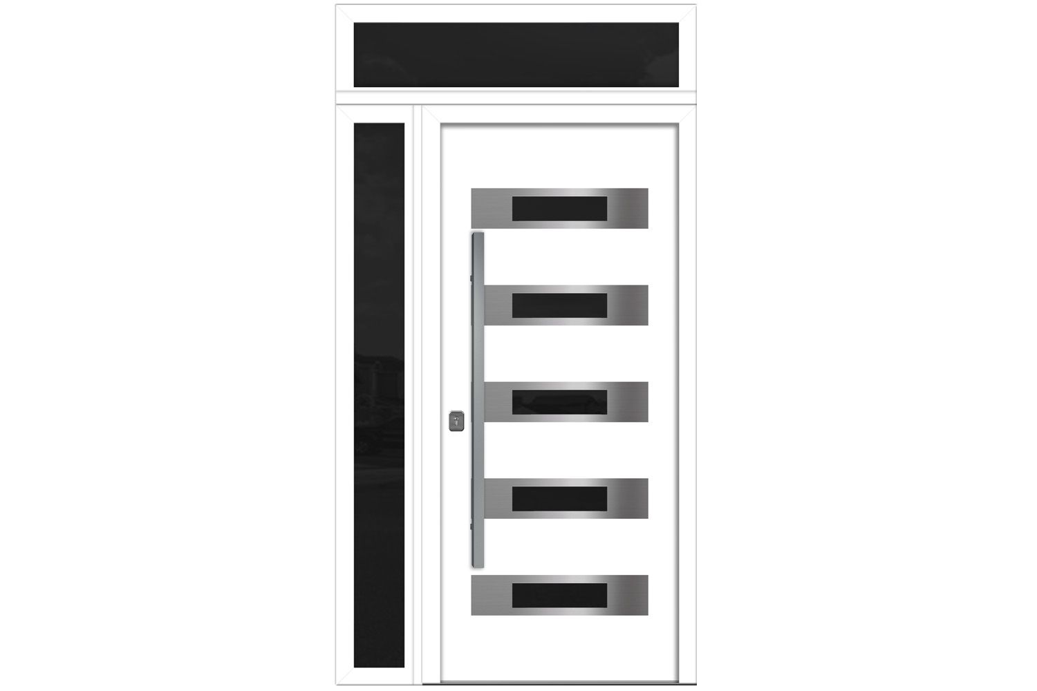 Nova Inox S5 White Modern Exterior Door