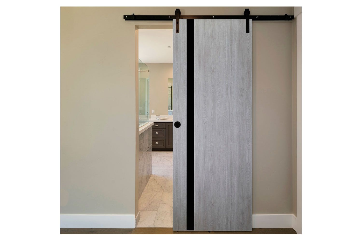 Nova Italia Light Grey Laminate Interior Door