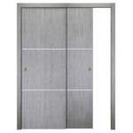 Nova Italia Flush 06 Light Grey Laminate Interior Door