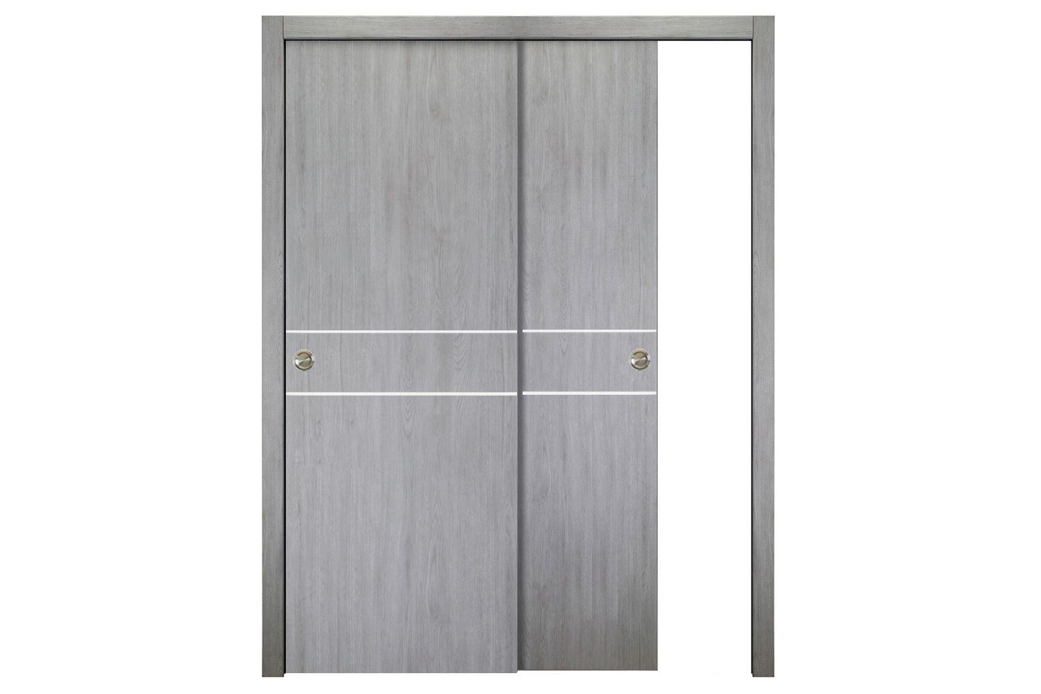 Nova Italia Flush 08 Light Grey Laminate Interior Door