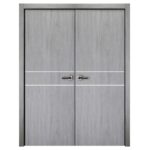 Nova Italia Flush 08 Light Grey Laminate Interior Door