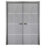 Nova Italia Flush 09 Light Grey Laminate Interior Door