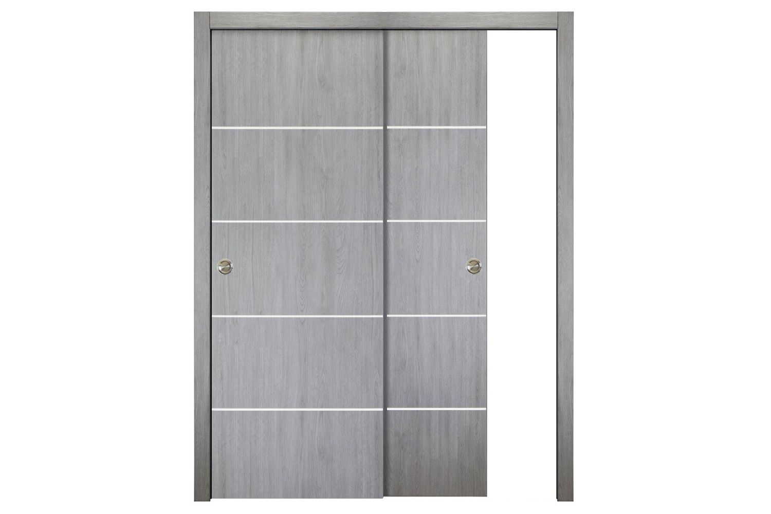 Nova Italia Flush 10 Light Grey Laminate Interior Door