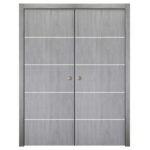 Nova Italia Flush 10 Light Grey Laminate Interior Door