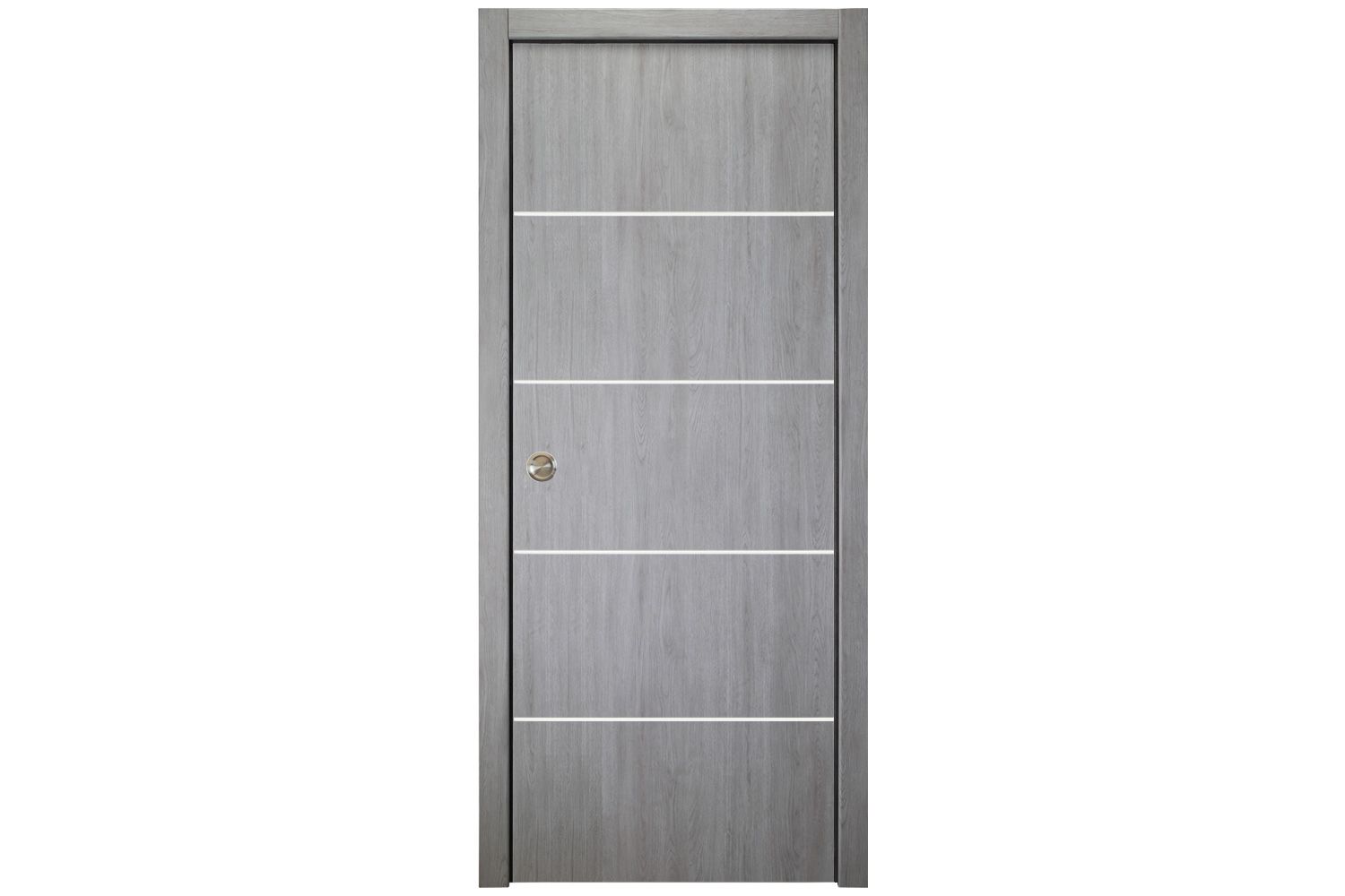 Nova Italia Flush 10 Light Grey Laminate Interior Door