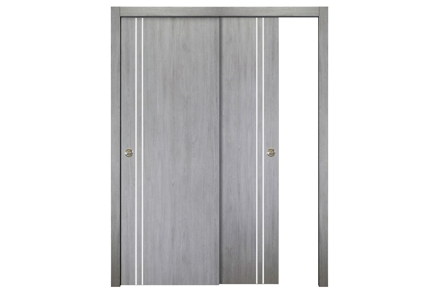 Nova Italia Flush 02 Light Grey Laminate Interior Door