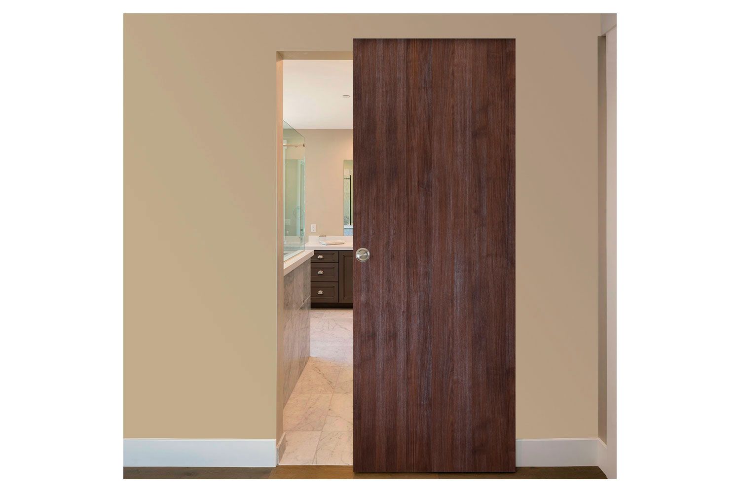 Nova Italia Flush 01 Prestige Brown Laminate Interior Door