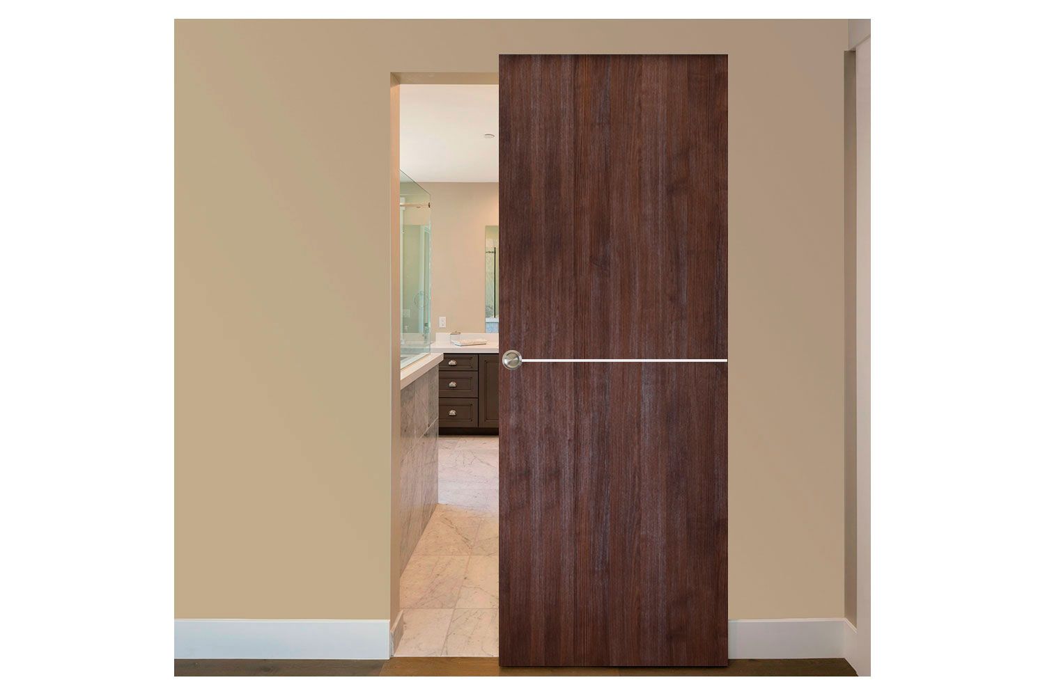 Nova Italia Flush 07 Prestige Brown Laminate Interior Door