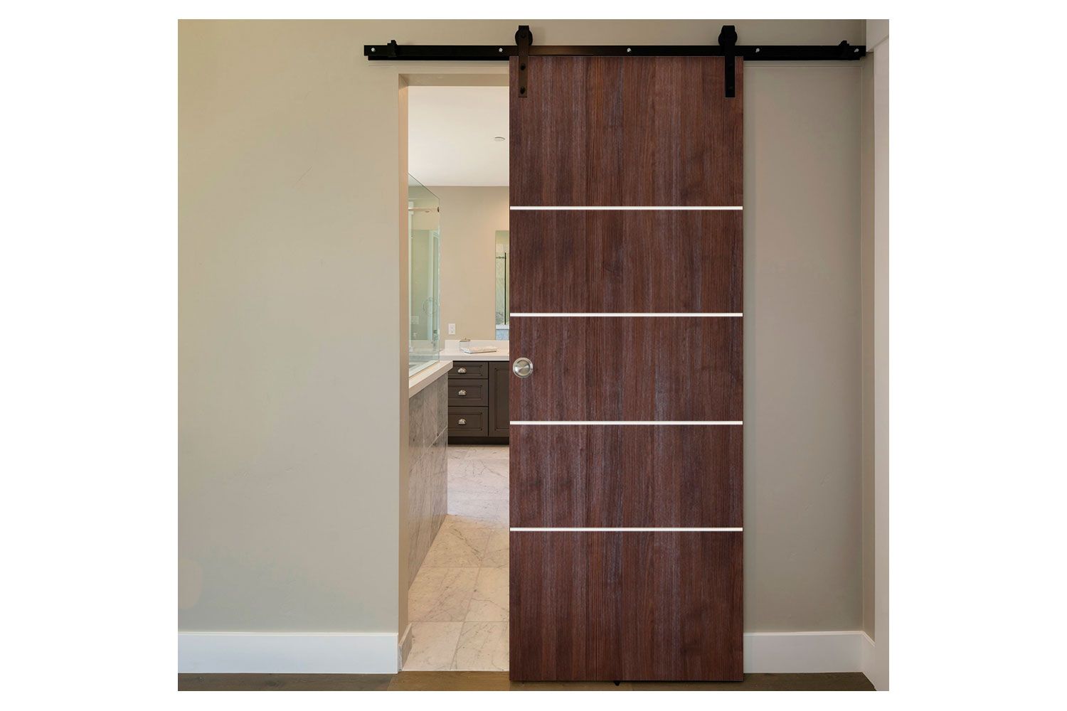 Nova Italia Flush 10 Prestige Brown Laminate Interior Door