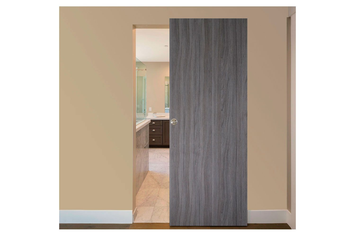 Nova Italia Flush 01 Swiss Elm Laminate Interior Door