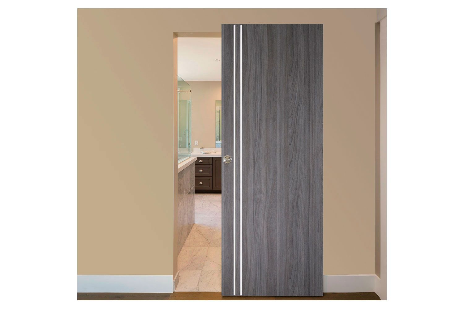 Nova Italia Flush 02 Swiss Elm Laminate Interior Door