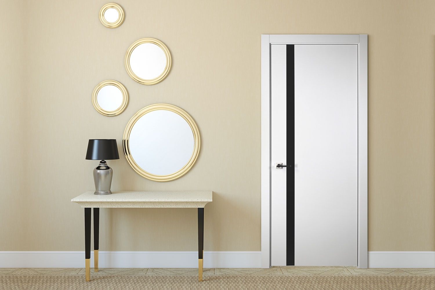 Nova Italia Alaskan White Laminate Interior Door