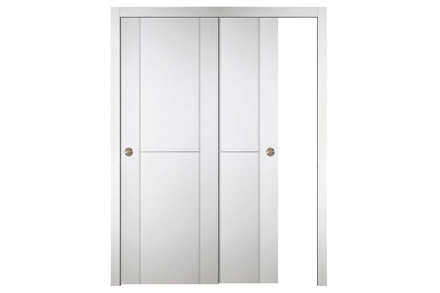 Nova Italia Stile 1H Alaskan White Laminate Interior Door