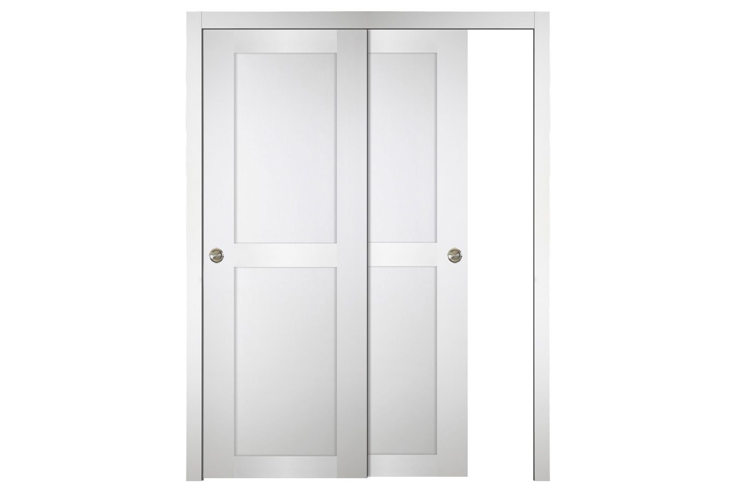 Nova Italia Stile 2 Lite Alaskan White Laminate Interior Door