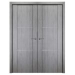 Nova Italia Stile 2H Light Grey Laminate Interior Door