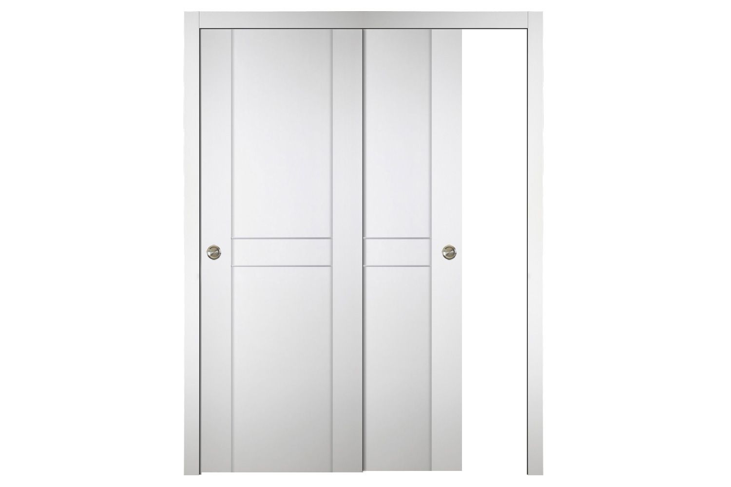 Nova Italia Stile 2HC Alaskan White Laminate Interior Door