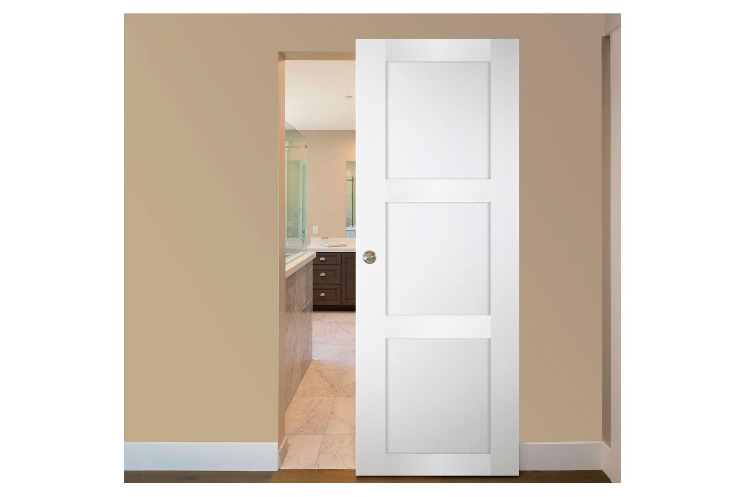 Nova Italia Stile 3 Lite Alaskan White Laminate Interior Door