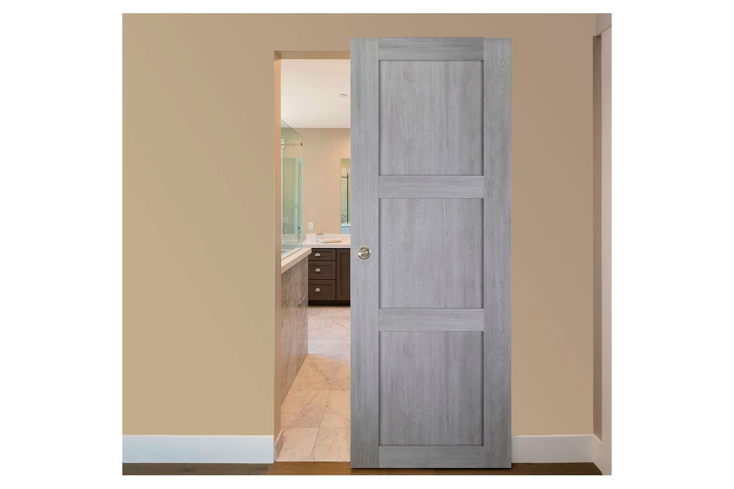 Nova Italia Stile 3 Lite Light Grey Laminate Interior Door