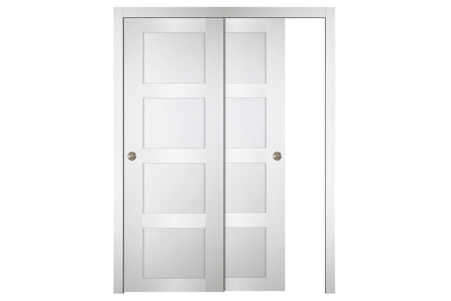 Nova Italia Stile 4 Lite Alaskan White Laminate Interior Door