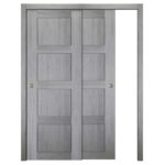 Nova Italia Stile 4 Lite Light Grey Laminate Interior Door