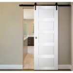 Nova Italia Stile 5 Lite Alaskan White Laminate Interior Door