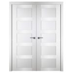 Nova Italia Stile 5 Lite Alaskan White Laminate Interior Door