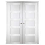 Nova Italia Stile 5 Lite Alaskan White Laminate Interior Door