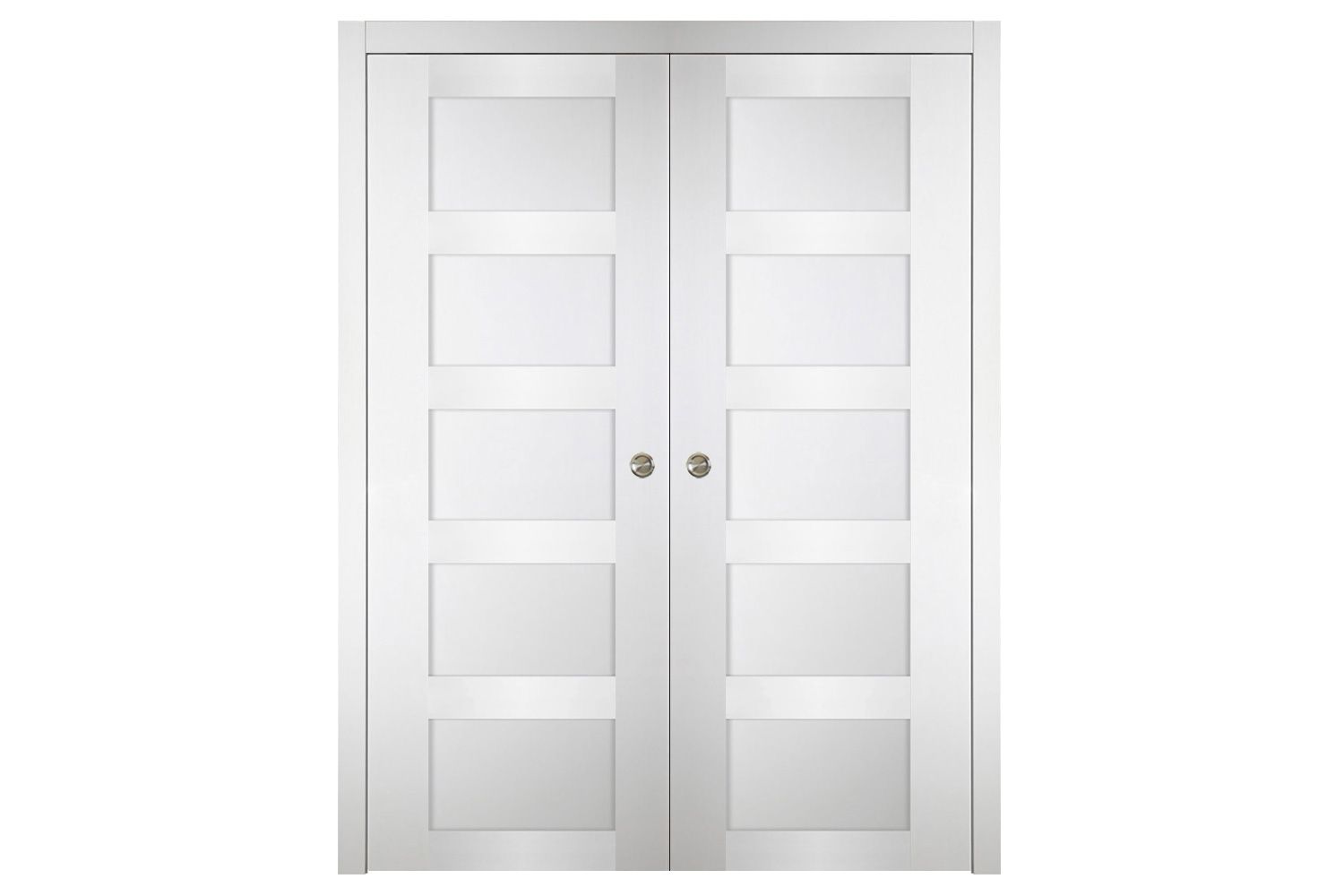 Nova Italia Stile 5 Lite Alaskan White Laminate Interior Door