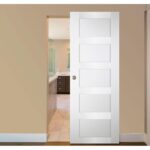 Nova Italia Stile 5 Lite Alaskan White Laminate Interior Door