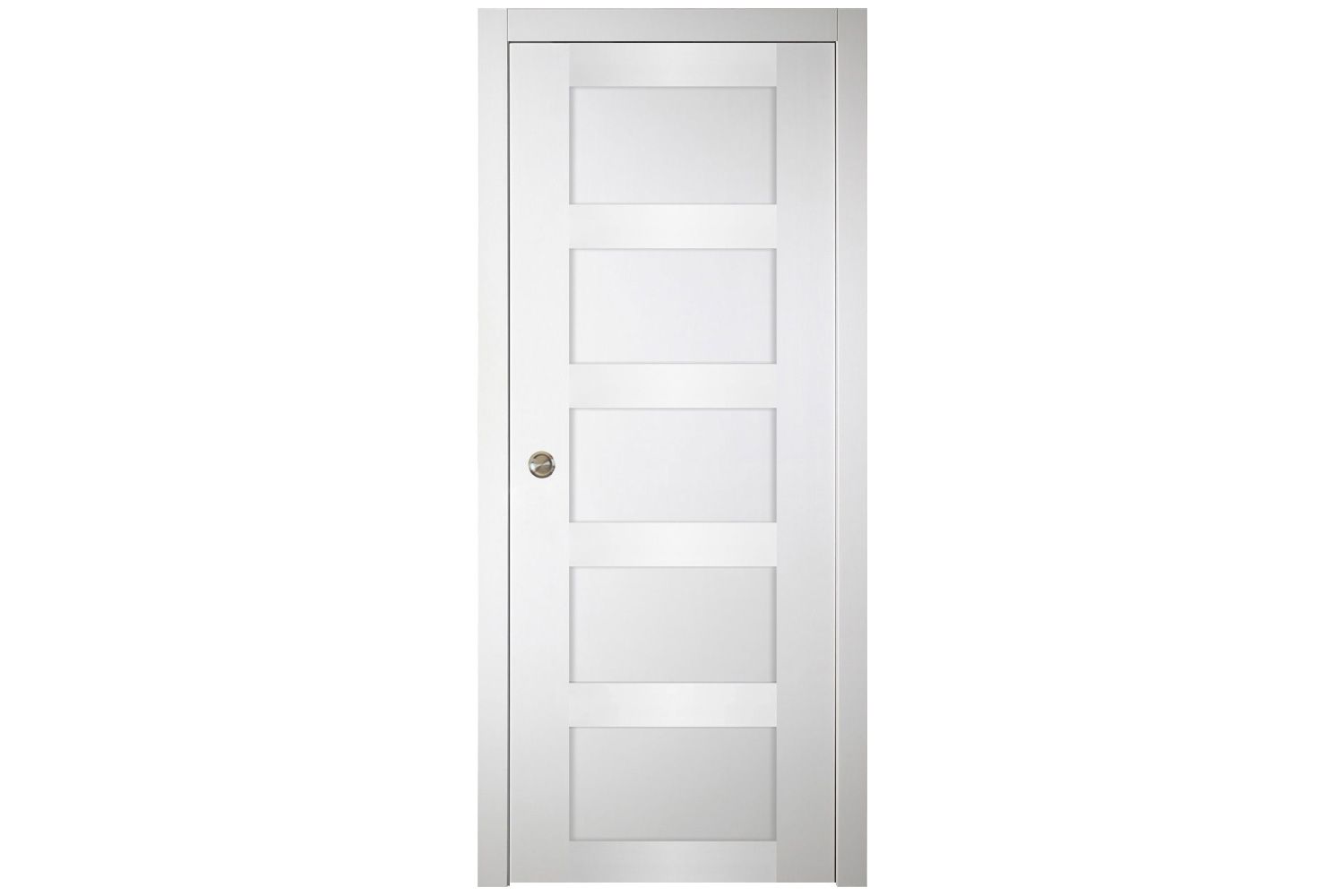 Nova Italia Stile 5 Lite Alaskan White Laminate Interior Door