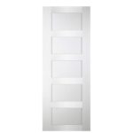 Nova Italia Stile 5 Lite Alaskan White Laminate Interior Door