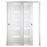 Nova Italia Stile 5 Lite Alaskan White Laminate Interior Door