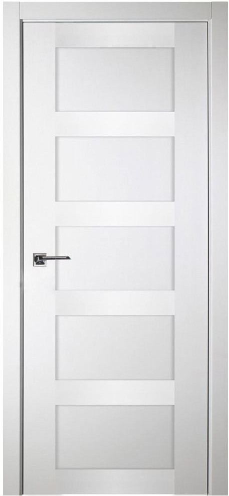 Nova Italia Stile 5 Lite Alaskan White Laminate Interior Door