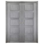 Nova Italia Stile 5 Lite Light Grey Laminate Interior Door