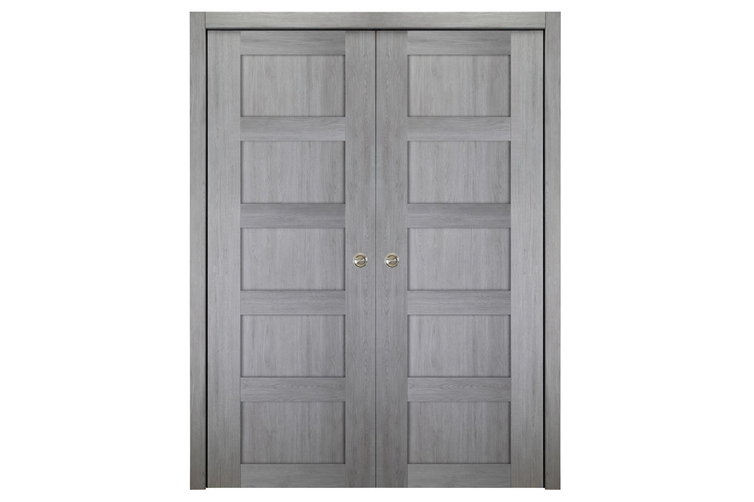 Nova Italia Stile 5 Lite Light Grey Laminate Interior Door