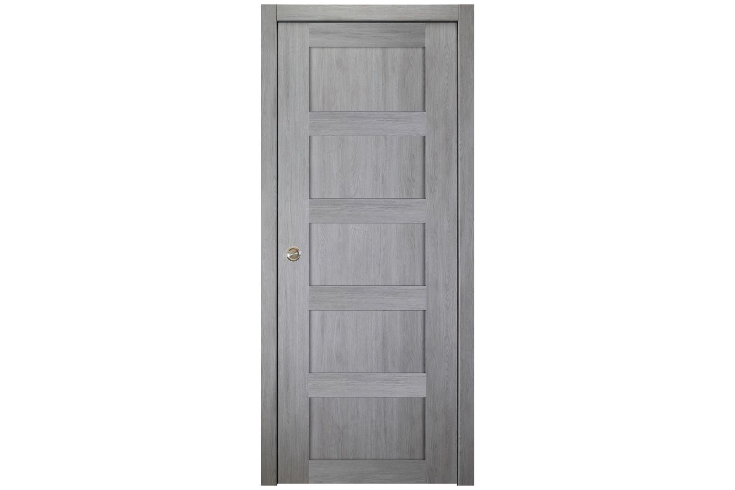 Nova Italia Stile 5 Lite Light Grey Laminate Interior Door