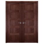 Nova Italia Stile 5 Lite Prestige Brown Laminate Interior Door