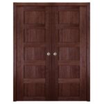 Nova Italia Stile 5 Lite Prestige Brown Laminate Interior Door